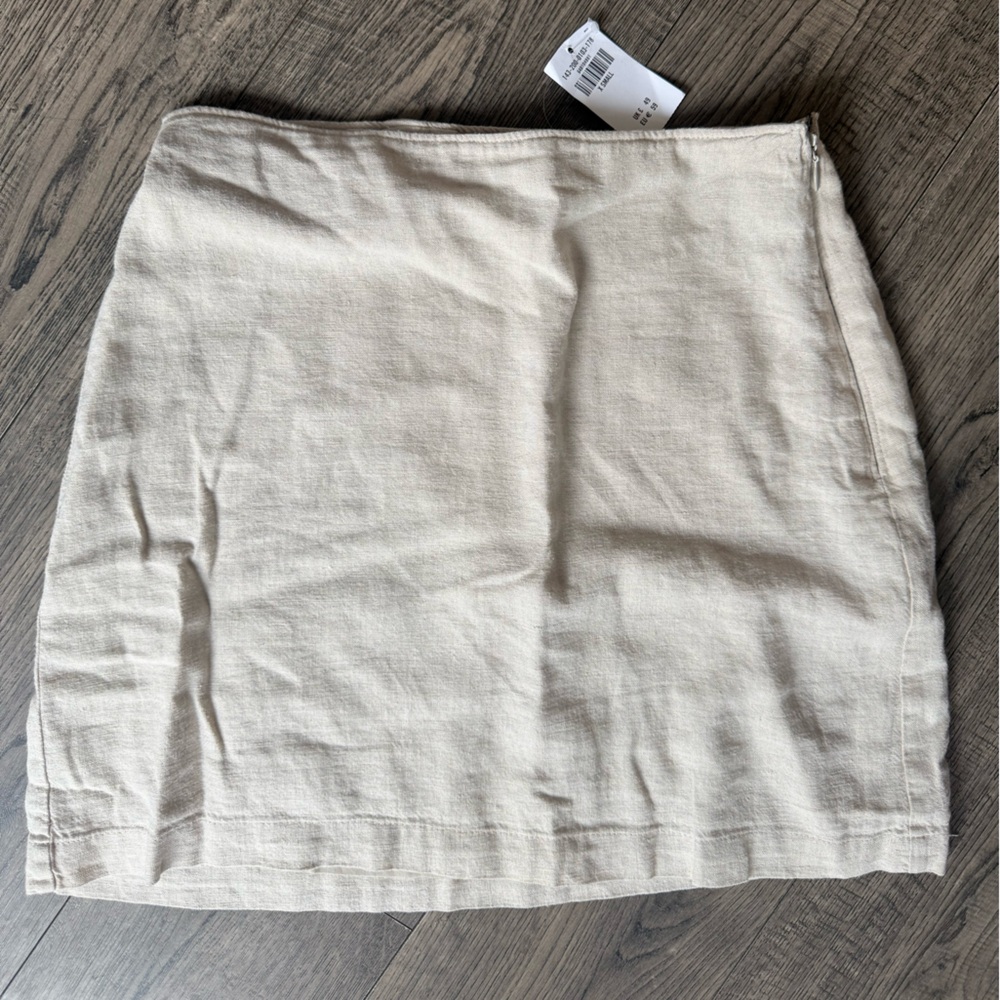 Abercrombie & Fitch Cream Linen Skirt
